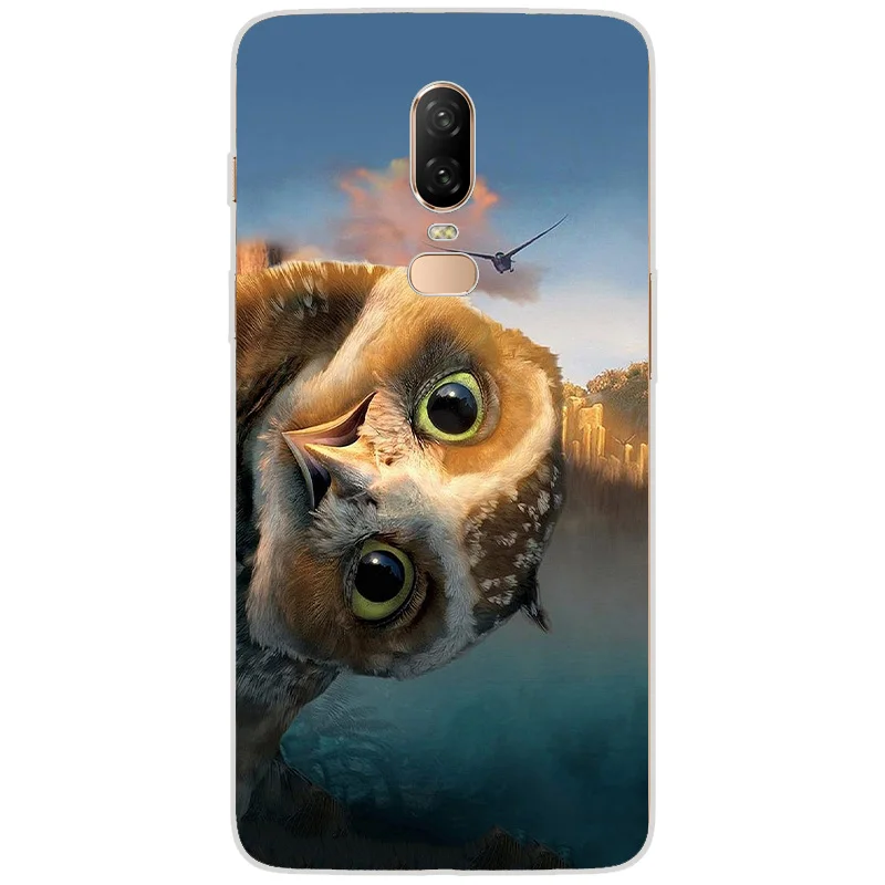 Ciciber чехол для Oneplus 6T 5T чехлы телефонов 1 + Fundas Capa Coque мягкий TPU милый с изображением