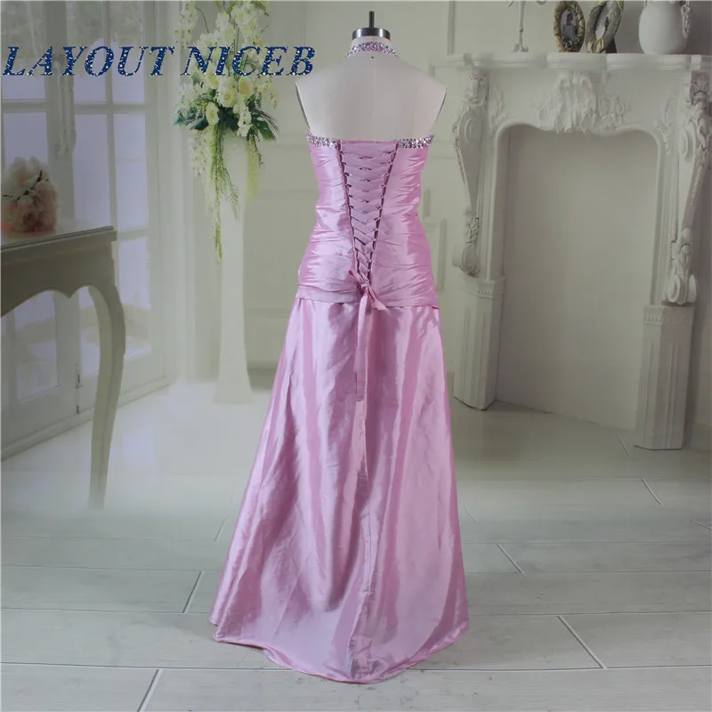 Сиреневый цвет Длинные вечерние платья 2017 тафты халат de soiree abendkleider vestido noche для