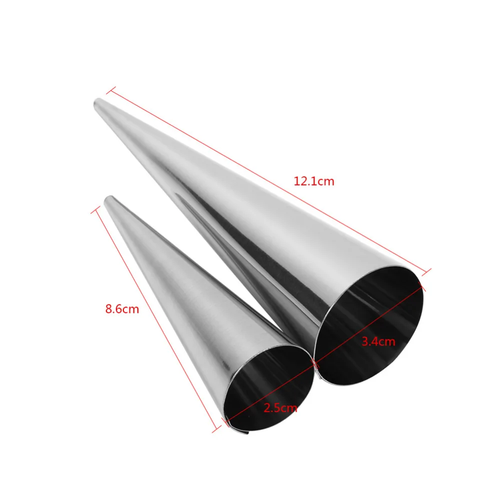 3 шт. коническая трубка конусные роликовые формы из нержавеющей стали спираль