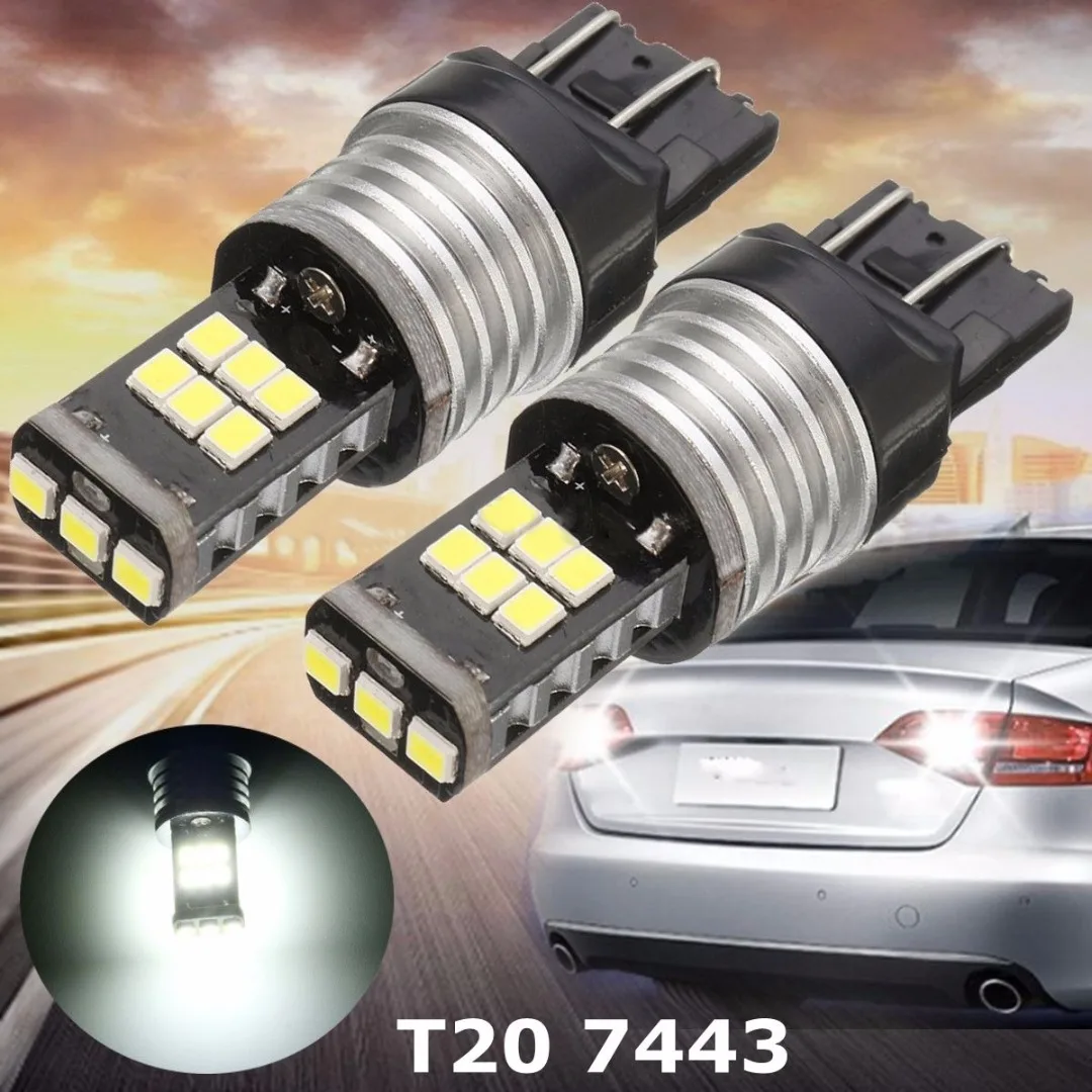 2 шт./компл. Canbus Error Free T20 7443 светодиодный поворотник резервного копирования DRL