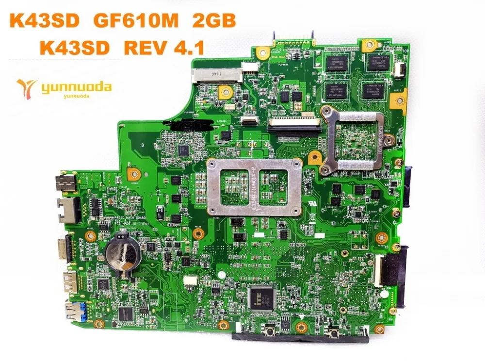 Original for ASUS K43SD laptop motherboard GF610M 2GB REV 4.1 tested good free shipping | Компьютеры и офис