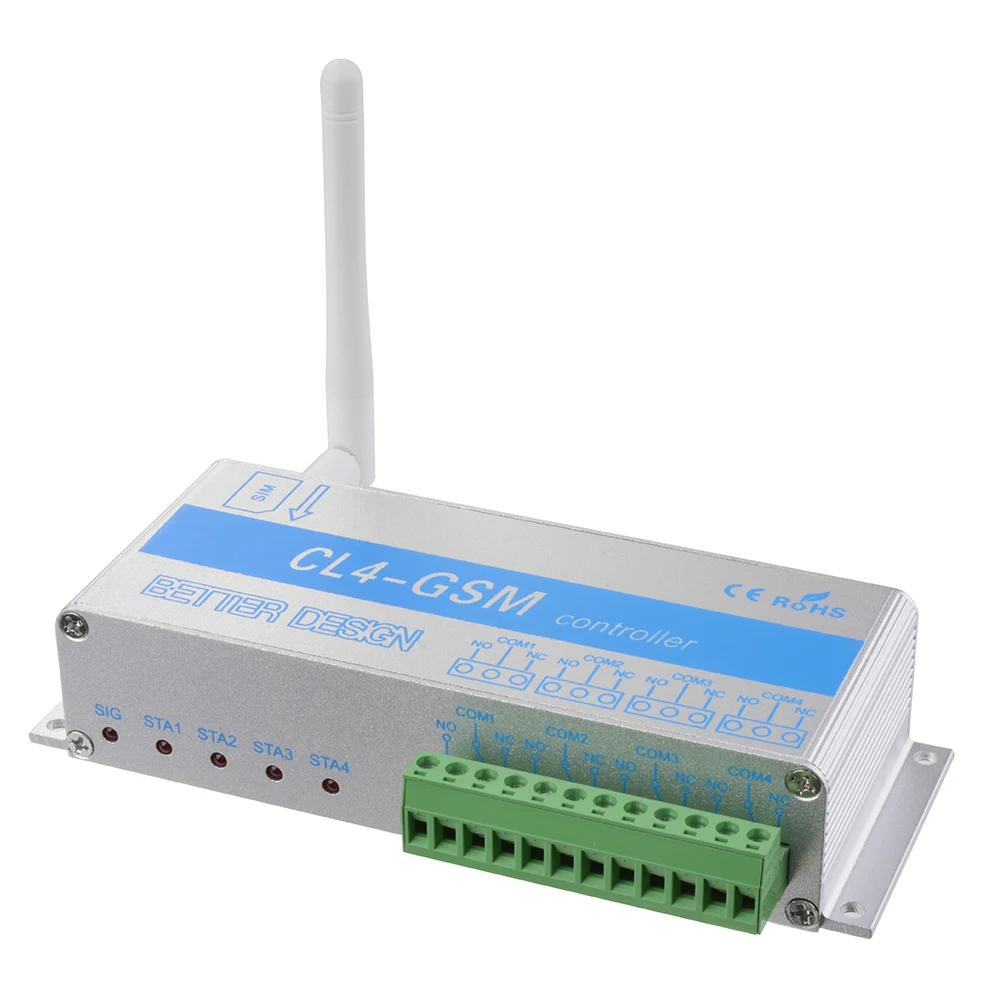 CL4-GSM Смарт GSM Контроллер Коммутации 4 Реле SMS Вызова Удаленного Управления для