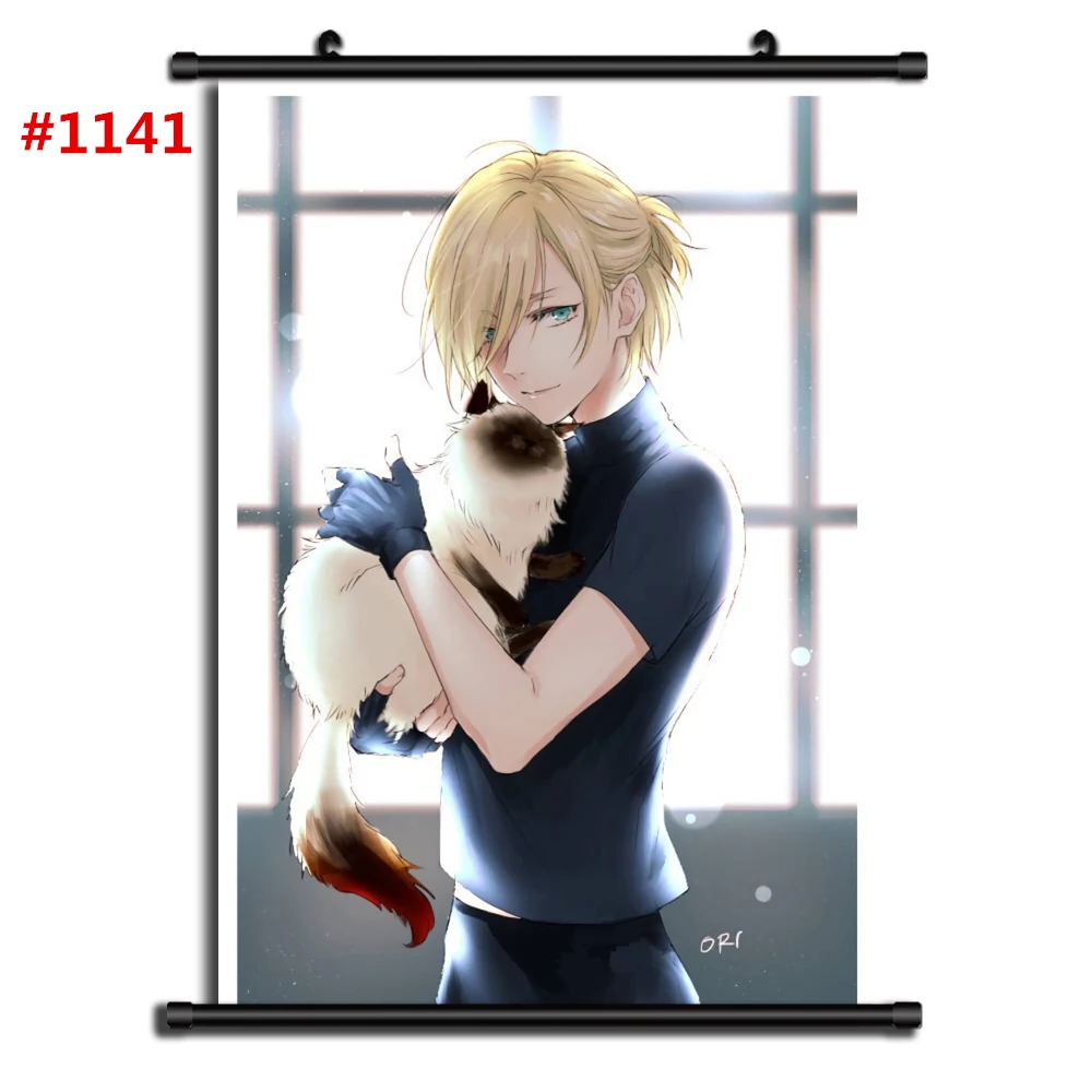 1141 Yuri On Ice Аниме Манга настенный плакат свиток CD - Цвет: 1141