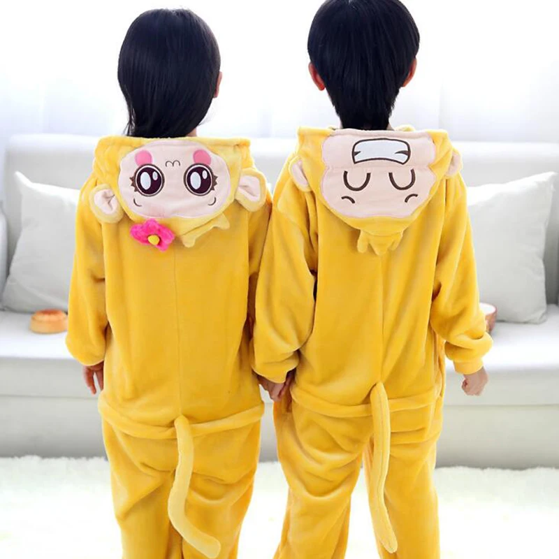 

Kid Hip-hop monkey Cosplay Kigurumi Onesies Child Cartoon Anime Jumpsuit Costume For Girl Boy Animal Disguise Sleepwear Pajamas