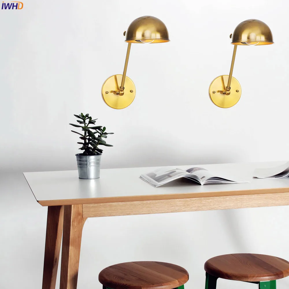 Светодиодные Настенные светильники IWHD в стиле ретро регулируемый винтажный