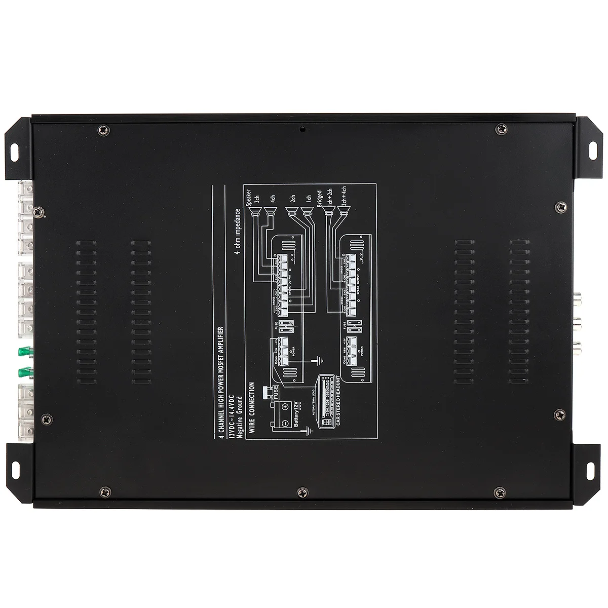 Автомобильный усилитель K-1500.4 12V 2000W 4-канальный аудио стерео Бас Динамик автомобильный аудио усилитель сабвуфер автомобильный аудио усилители для автомобилей