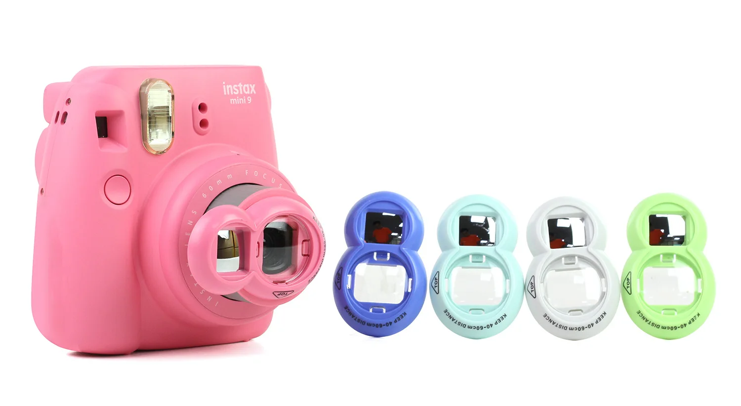 Набор аксессуаров для Fujifilm Instax Mini 8/8+/9 чехол для камеры с цветными фильтрами фотоальбом Кролик Зеркало для съемки Селфи