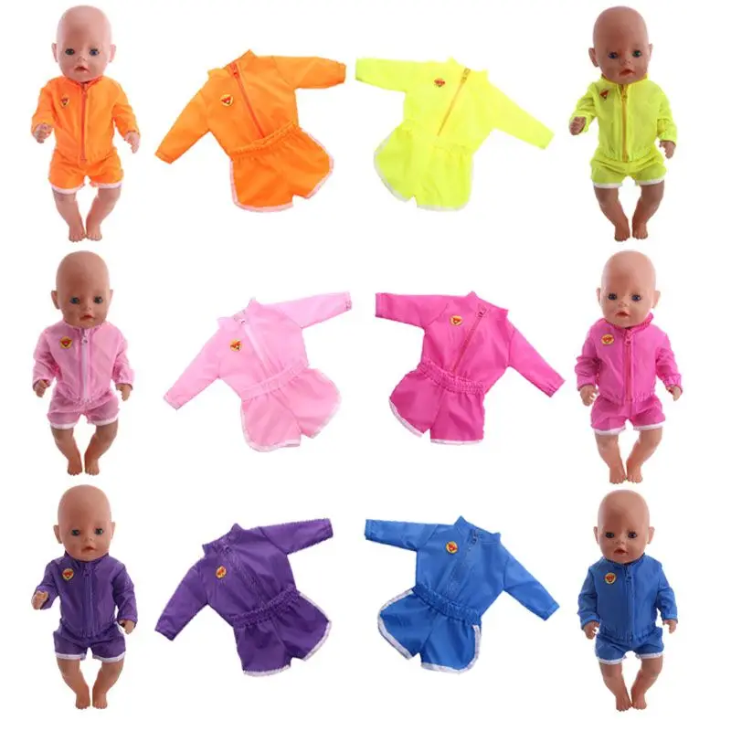 LUCKDOLL 6 Красивая повседневная спортивная одежда размер 18 дюймов американский 43 см
