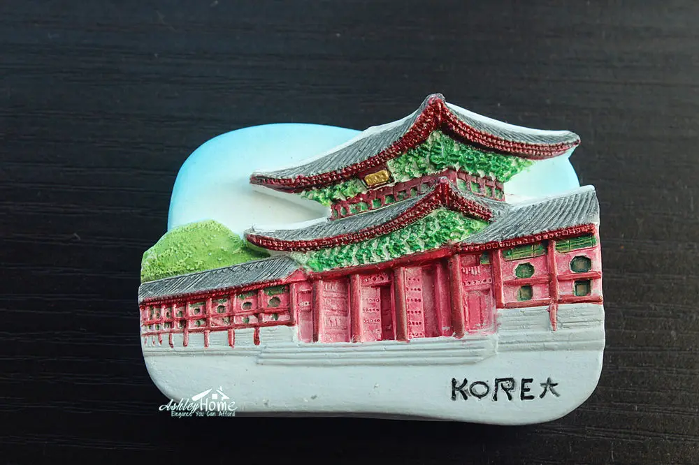 Корея дворец Gyeongbokgung туристический сувенир для путешествий 3D искусственная