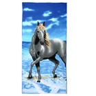 Новое большое мужское пляжное полотенце s Tiger Horse Dolphin из микрофибры, банное полотенце, купальное банное полотенце, одеяло для душа
