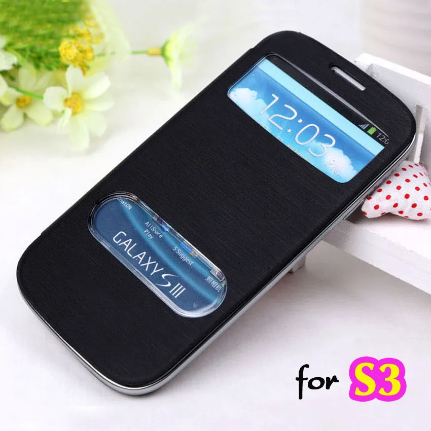 Кожаный чехол книжка для Samsung Galaxy S3 Galaxys3 siii Neo Duos S iii 3 GT I9300 I9301 I9301i I9300i|Бамперы| |