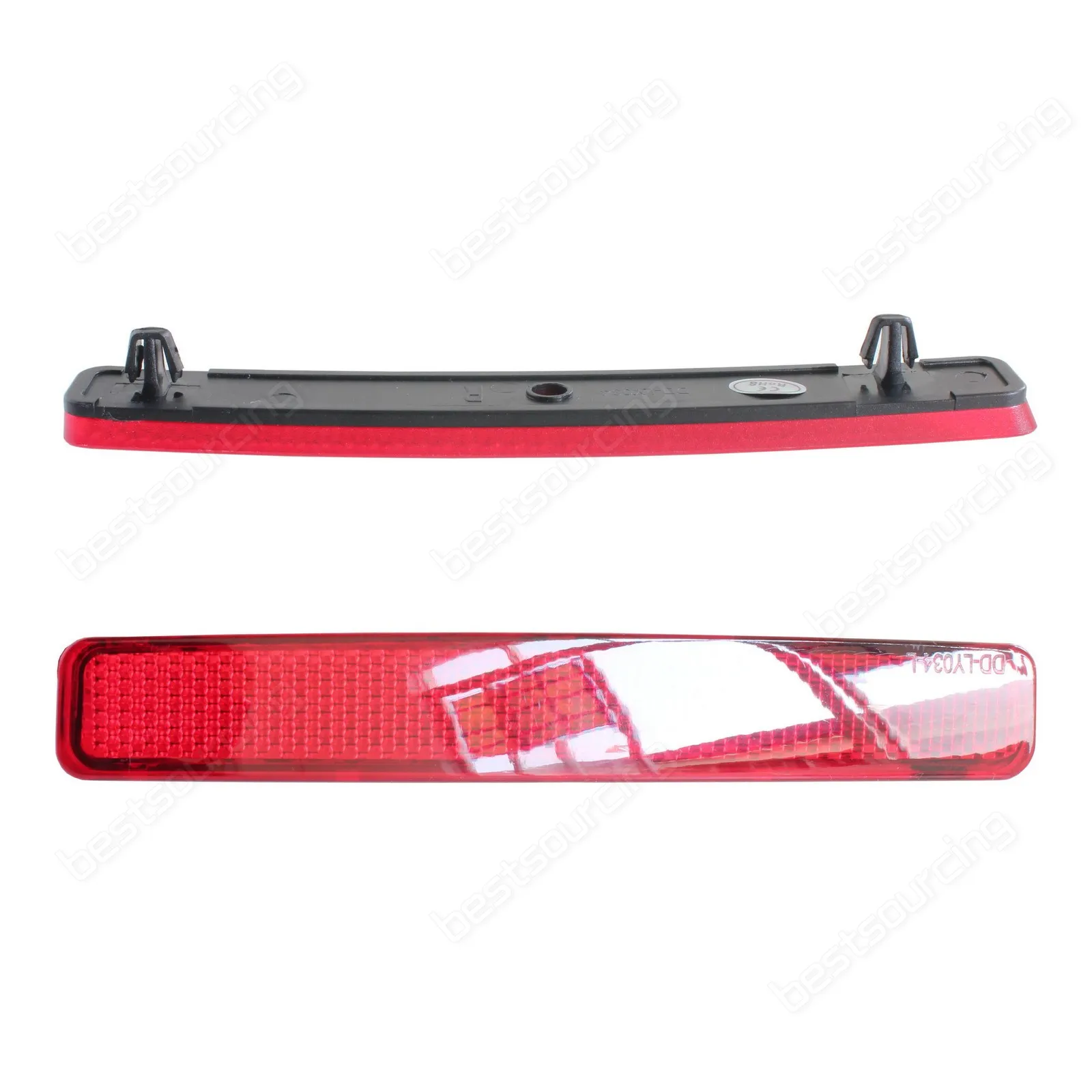 Отражатель заднего бампера ANGRONG OEM Red Lens L + R для VW Transporter T5 2003 11|Сигнальная лампа| |