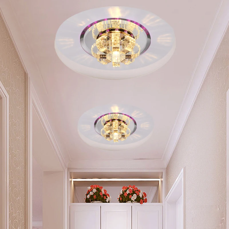 Luces Led высококлассная хрустальная лампа для коридора светодиодная прихожей двери