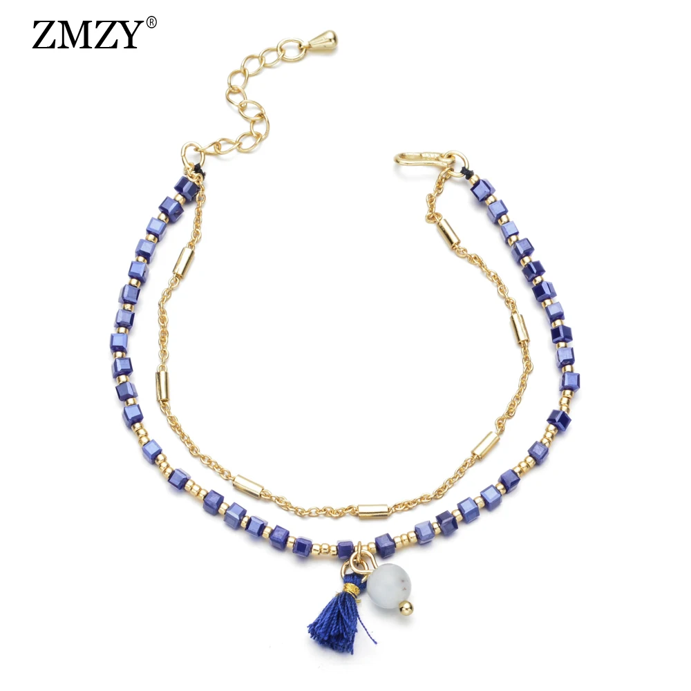ZMZY 8 шт. смешанный женский модный браслет с подвесками конфетные квадратные