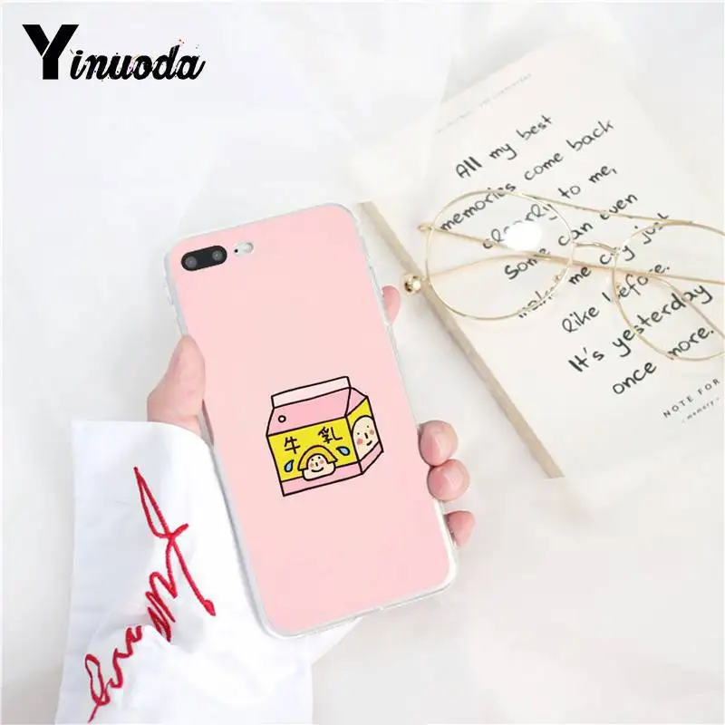 Yinuoda Kawaii японский клубничный молочный роскошный уникальный чехол для телефона для iPhone8 7 6 6splus X XSMAX 5 5S SE XR 10 11 11pro 11promax - Цвет: A6