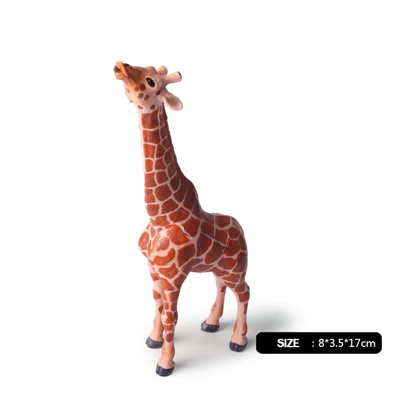 

3pcs/set Action&Toy Figure Wildlife Animal The Giraffe Baby PVC Model Collectible Doll Figure Collection For Kid Children Gift