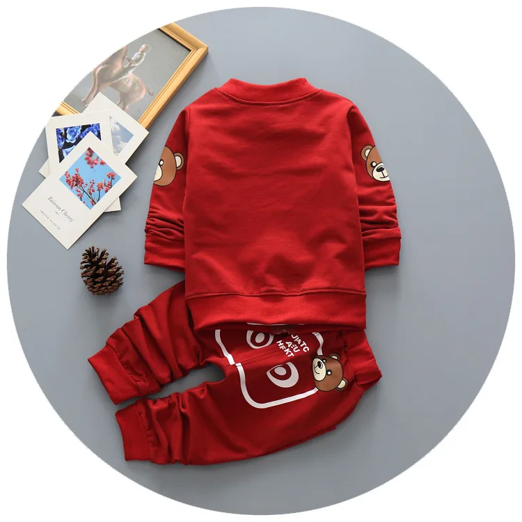 New Spring/autumn Baby Boy Clothing Set Sports Suit baby Lovely Pattern Outfits Clothes Casual Tshirt+coat+pants |
