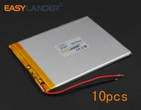 10pcs 3 7v 4000mah 397899 polymer li ion battery for bluetooth notebook tablet pc pda e book power bank portable dvd gps