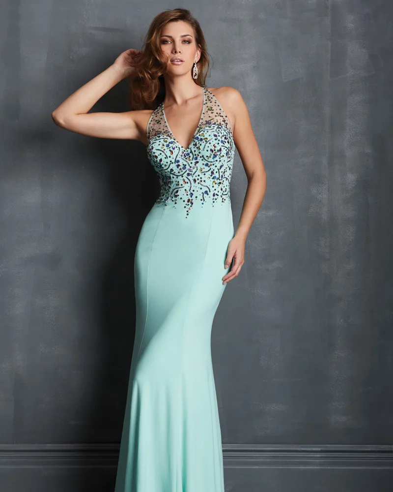 Free shipping-Exquisite V-Neck Sequin Sheer Straps Chiffon Court Prom Dressess 2014 | Свадьбы и торжества