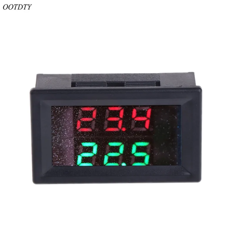OOTDTY красный + синий DC 4 28V двойной цифровой светодиодный дисплей термометр
