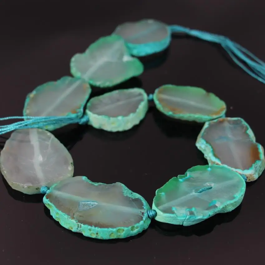 Зеленые натуральные соединительные бусины для плит из драгоценных камней 15 5