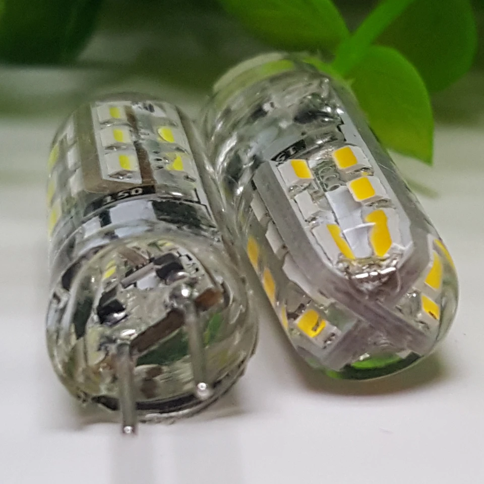 LINYEE G4 Светодиодная лампа DC12V мини светодиодная 3014SMD 24 светодиода AC220V 360 градусов