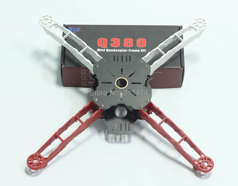 Набор для квадрокоптера Totem Q380 FPV 4 оси 380 мм высокопрочный легкий совместим с CC3D