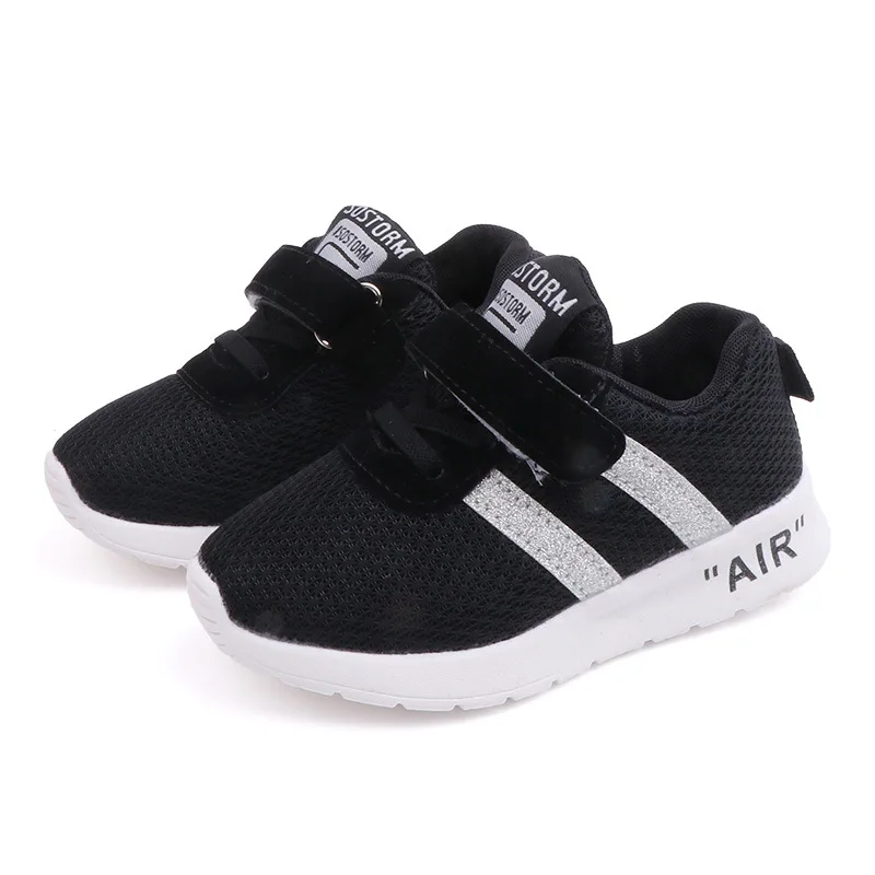 

children's sports shoes 2020 spring and autumn new girls casual shoes boys running shoes baby toddler shoes red black