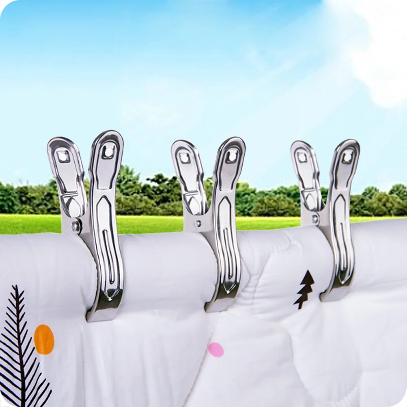 3pcs/pack Stainless Steel Clip Clothes Folder Cloth | Дом и сад