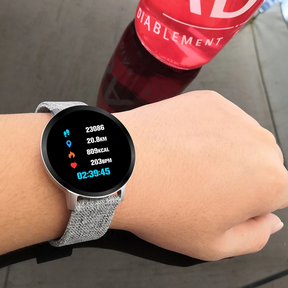 ADORARE V11 reloj inteligente Smartwatch IP67 водонепроницаемый закаленное Стекло Фитнес трекер Для