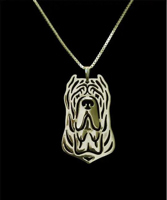Уникальный неаполетанский мастиф кулон колье ожерелье для женщин женская