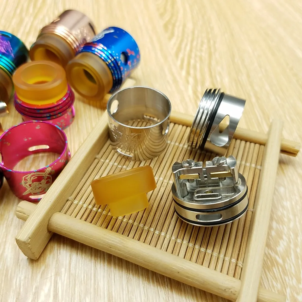 CYAN Rapture RDA распылитель с широким наконечником 24 мм перестраиваемый испаритель бак