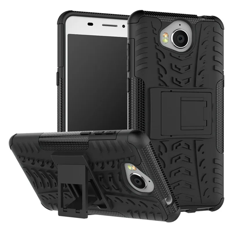 Чехол для Huawei Y6 2017 5 0 дюйма двойной армированный чехол из ТПУ и поликарбоната с