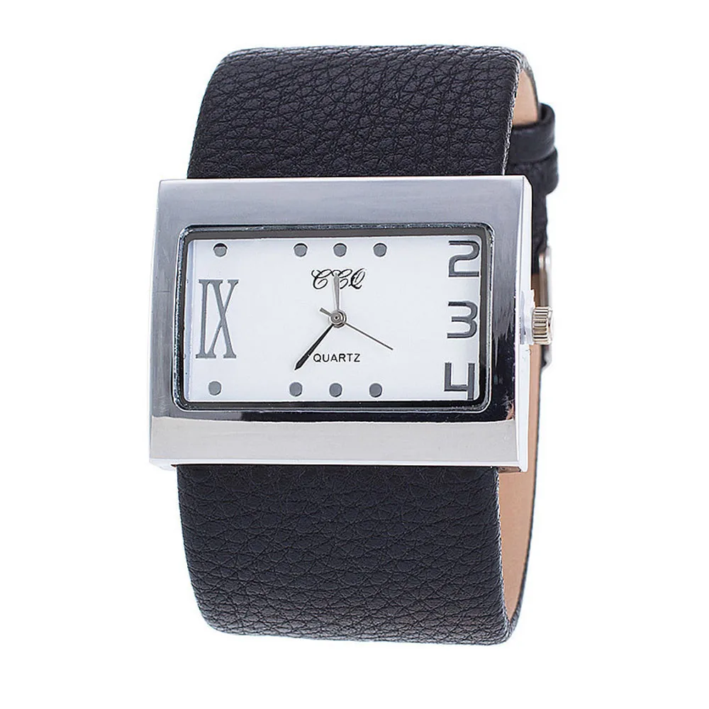 CCQ лучший бренд Wo мужские часы кожаные наручные женские кварцевые montre femme 2018