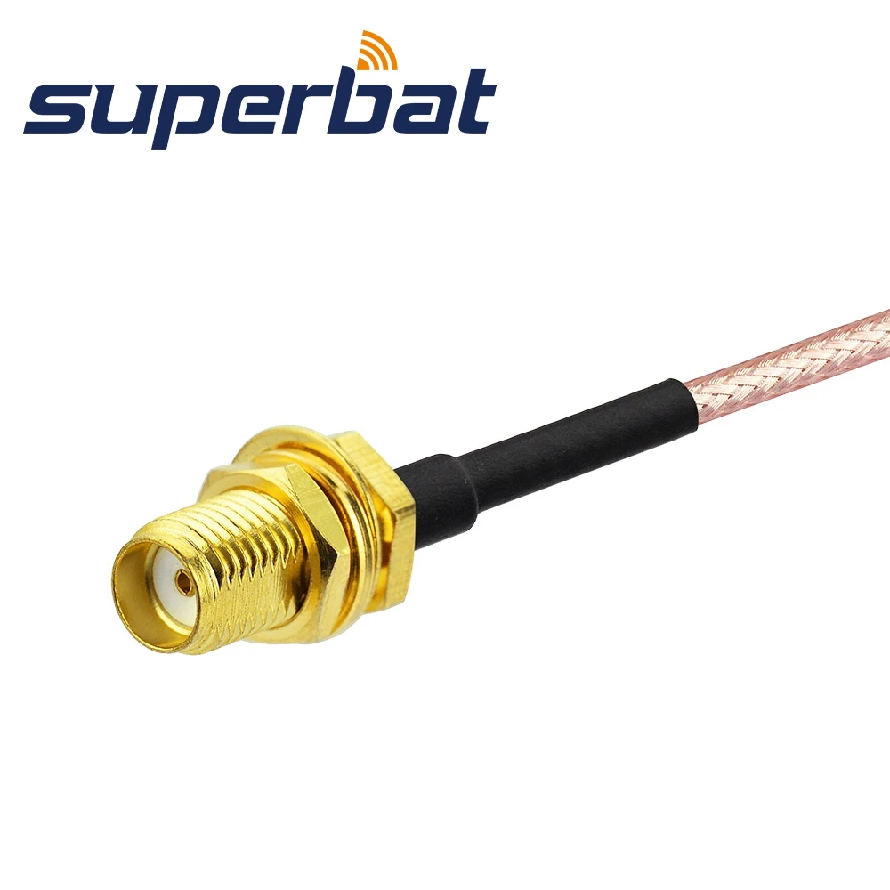 Superbat RF коаксиальный кабель SMA разъем женский Проходной адаптер отрезок