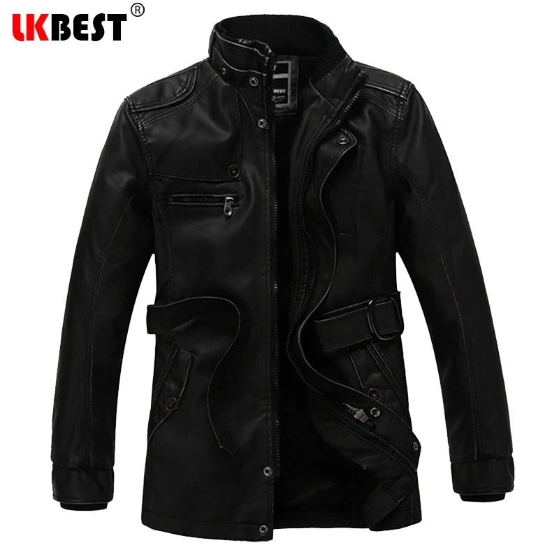 Куртка мужская зимняя ветрозащитная из ПУ кожи PY15|men brand leather jacket|men fashion jacketmens jackets |