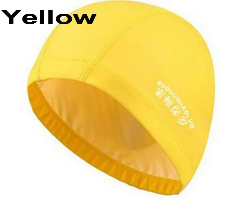 Yellow Новое поступление, для взрослых мужчин и женщин, высокая эластичность, водонепроницаемая, ПУ ткань, защита ушей, длинные волосы, для спорта, для плавания, бассейна, шапка для плавания, ming - Цвет: Yellow