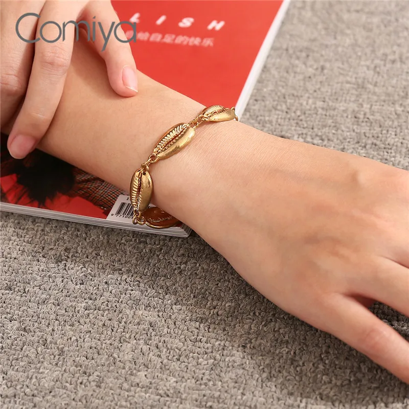 Comiya Aliexpress Bracelets For Women Pulseira Feminina Ethnic Zinc Alloy Simple Personality Gold Color Bracelet Bijoux | Украшения и