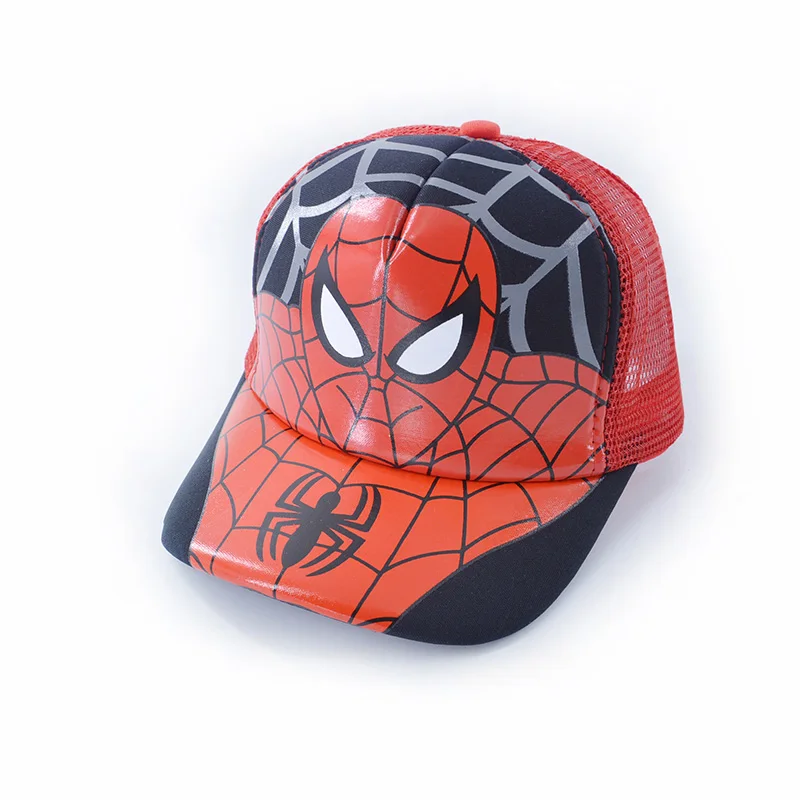 Spider Red Новая детская шапочка для мальчиков и девочек, милая мягкая вязаная шапка с принтом, теплая шапка для новорожденных, подарок на год GH200 - Цвет: Spider Red