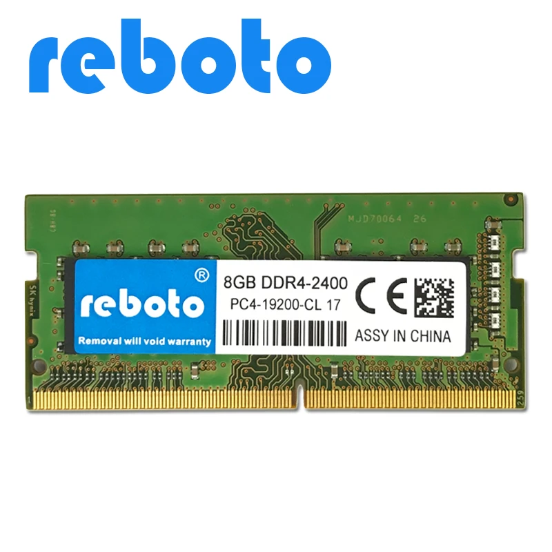 Reboto DDR4 4 ГБ/8 ГБ 2400 МГц низкое напряжение 1 2 в Sodimm памяти ноутбука ОЗУ для Высокое