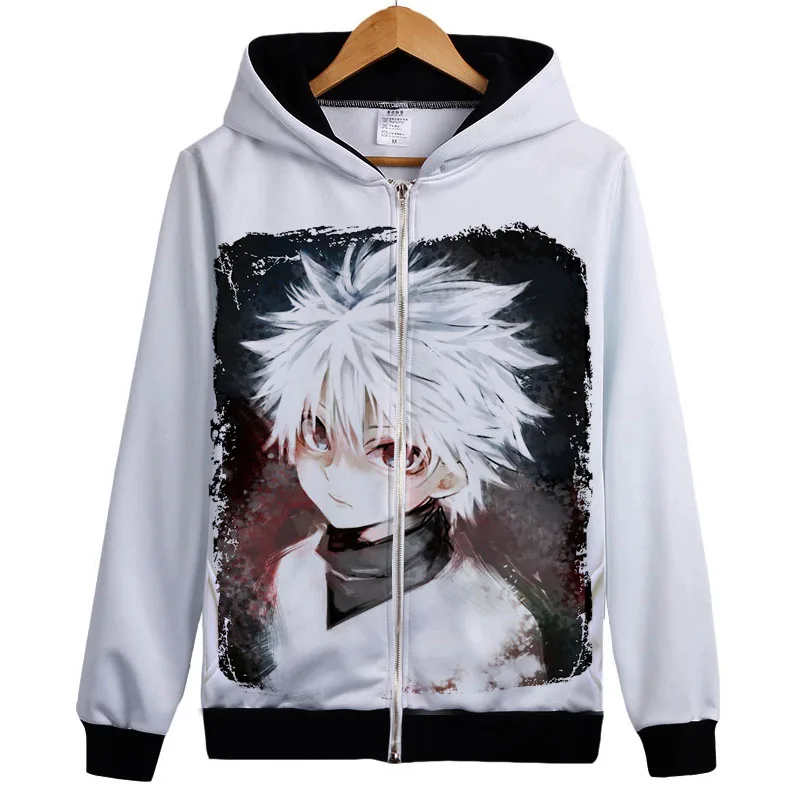 Охотник х Охотник Толстовка GON FREECSS Killua Zoldyck Kurapika японское аниме пальто толстовка крутые комиксы унисекс модный свитер