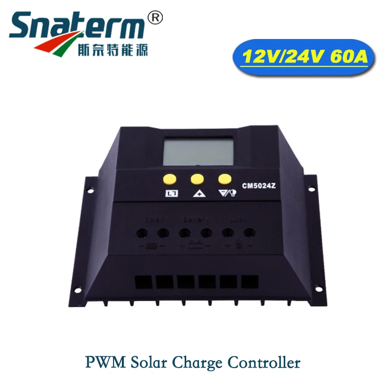 DC 12V 24V Авто 60A солнечный PV аккумулятор зарядное устройство регулятор/PV солнечные