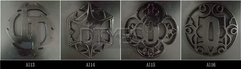 Сплав японские аксессуары для мечей Tsuba Красивая защита для катаны вакизаши Танто 3,2 см ширина(около хабаки) лезвие Al01-Al32