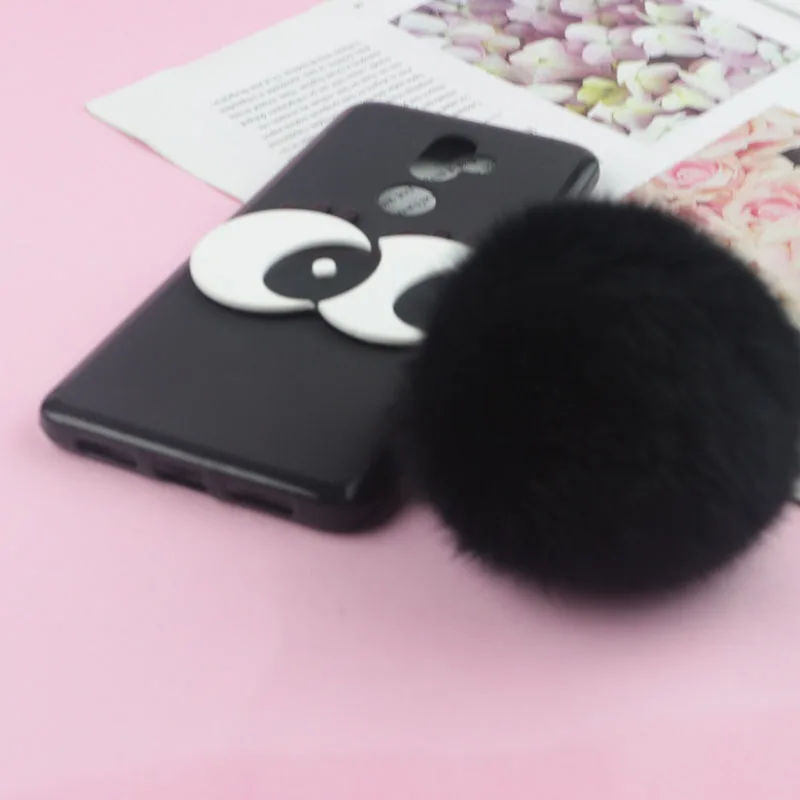 3D мультфильм большие глаза милые волосы мяч чехол В для Alcatel 3 В V 5099D Alcatel 3 V Мягкий ТПУ чехол