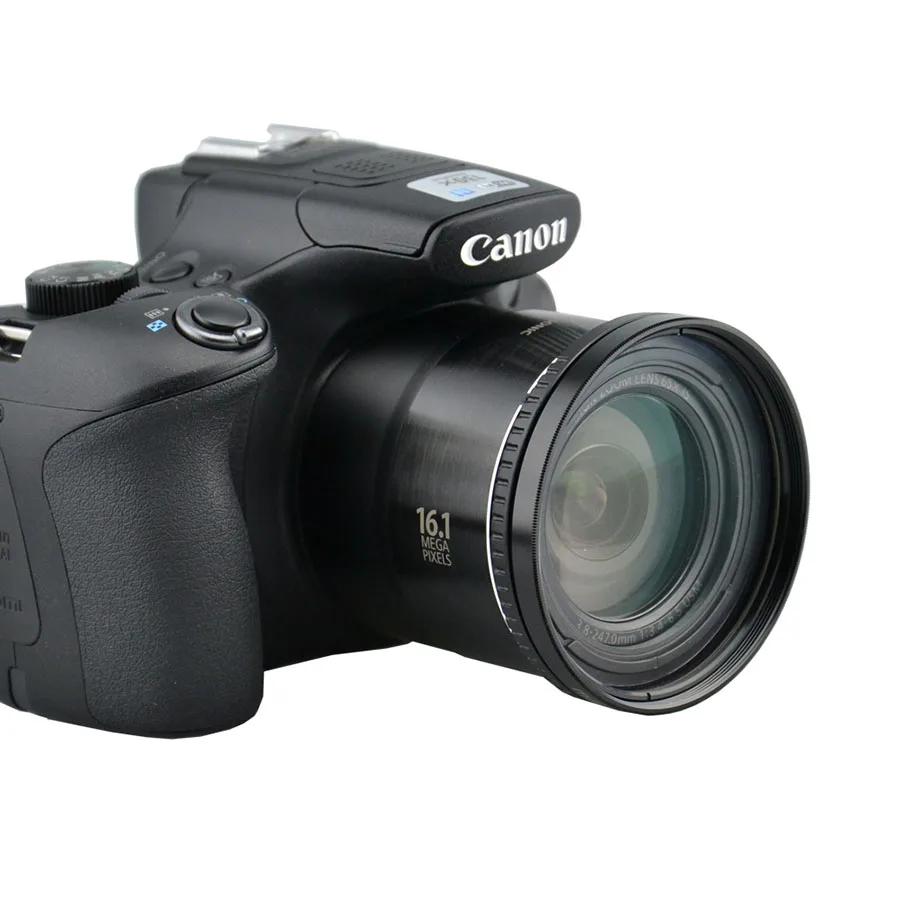 4 в 1 адаптер для фильтра объектива камеры SX520 SX50 SX60 до 58 мм + крышка бленда