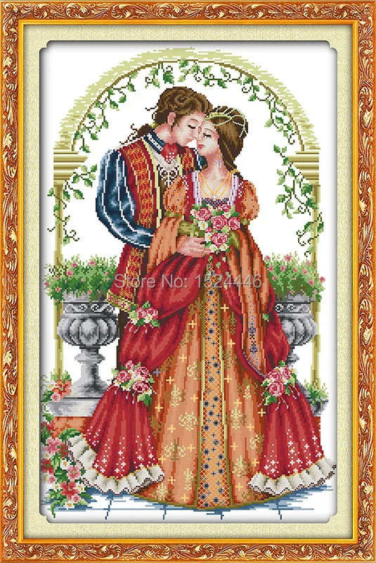 Колько Forever Love поцелуй домашний декор картины Счетный Печать на холсте DMC 11CT 14CT