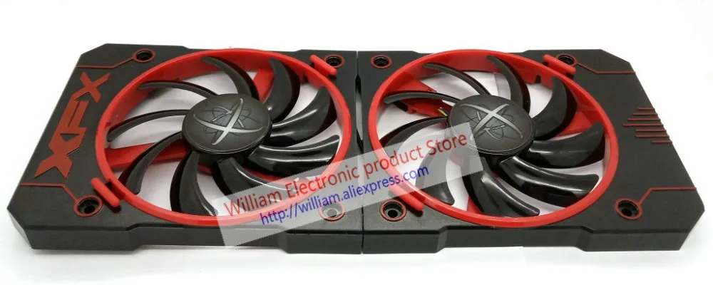 Оригинальный Корпус для видеокарты XFX R9 380 380X 370 370X RX460 560 охлаждающий вентилятор |
