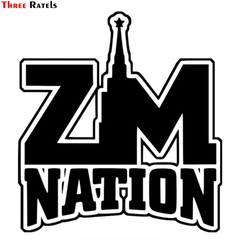 

Three Ratels TZ-1100 16.2*15cm 1-4 Pieces Car Sticker Zm Nation Zm-nation Funny Stickers Auto Decals