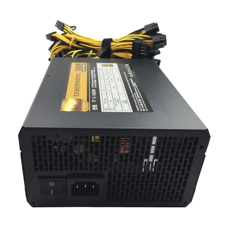 T.F.SKYWINDINTL источник питания 1800 Вт Bitcoin PSU Mining psu BTC 8 GPU 1060 RX570 ATX Antiminer|Блоки для