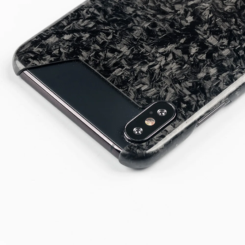 Для iPhone XS Max чехол Роскошные Тонкий настоящее кованый углерод волокна Броня защиты чехол для iPhone X XS XR задняя крышка